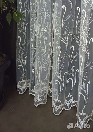 Тюль готовая новая 250*300