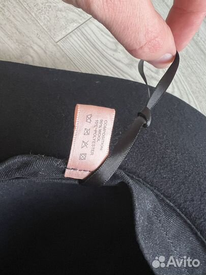 Шляпа черная Эконика шерсть