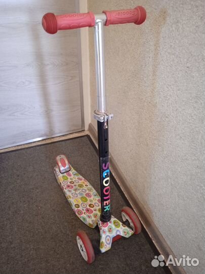 Самокат детский трехколесный бу