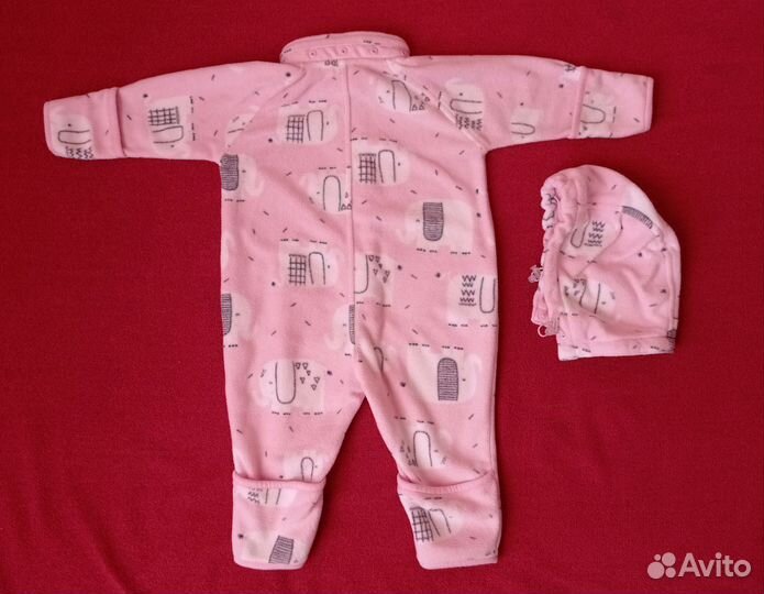 Флисовый комбинезон crockid 68 74