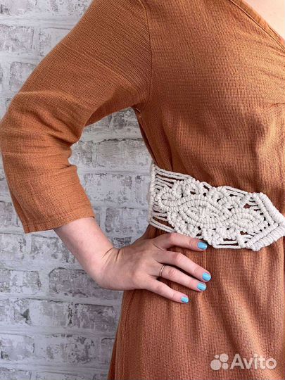 Пояс в технике макраме