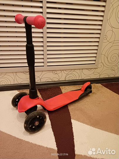 Самокат детский трехколесный бу