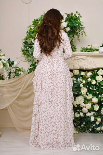 Платье длинное. Шифоновое платье в пол