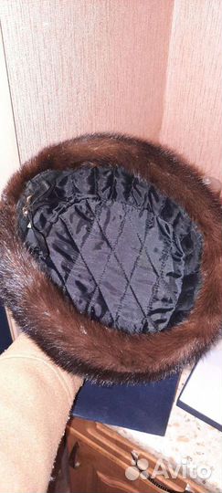 Шапка норковая женская