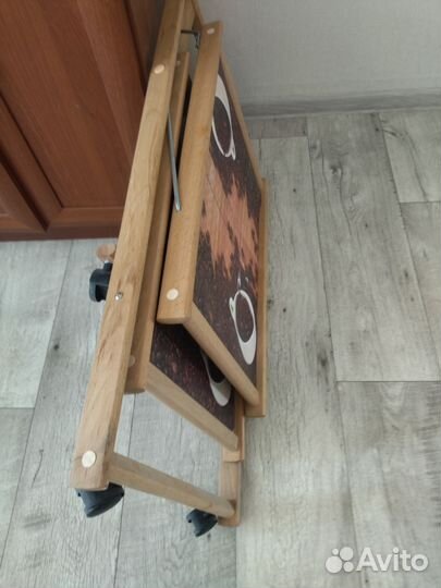 Туристический столик на колесиках складной бу