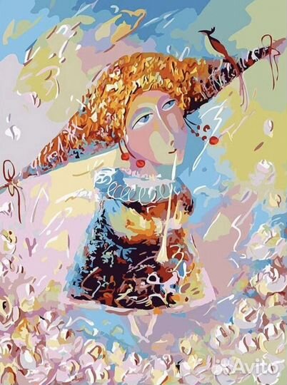 Картина по номерам 40*50, Переливчатый трель