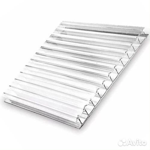 Поликарбонат прозрачный Polidin 4мм 6 метров