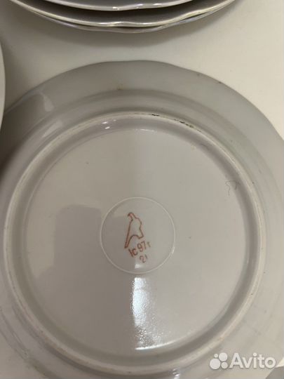 Десертные тарелки дулево