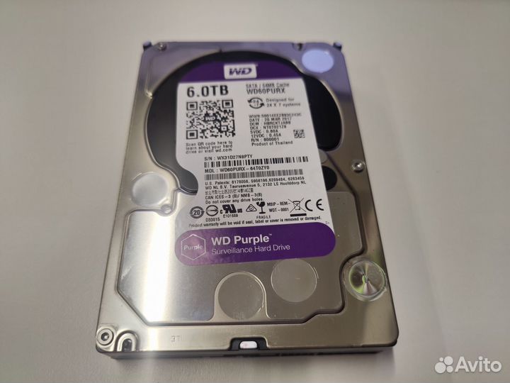 6Tb HDD Western Digital WD Purple WD60purx