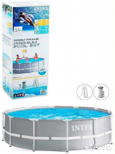 Каркасный бассейн intex 366х99см