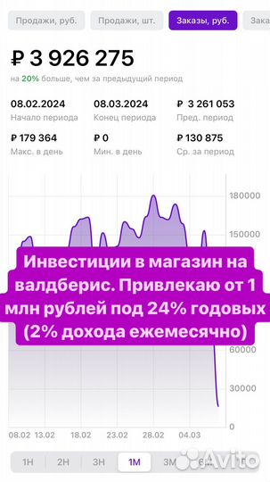 Инвестиции в интернетмагазин.Прибыль1200000рублей