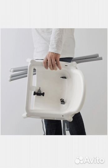 Детский стул для кормления IKEA Antilop с чехлом