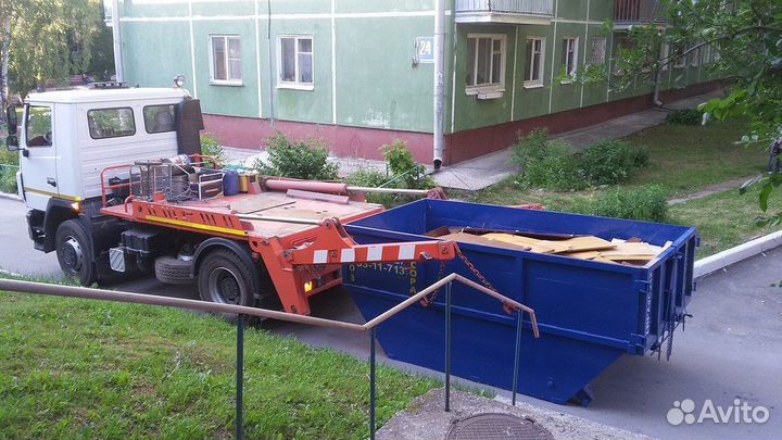 Вывоз мусора контейнером 6м3
