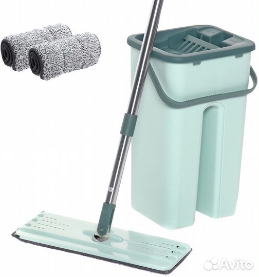 Швабра для мытья полов с отжимом и ведром Mop Scra