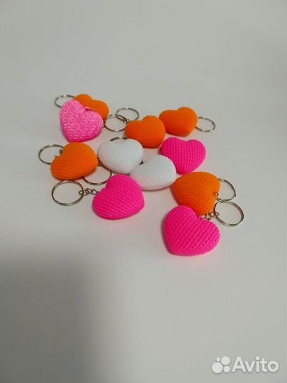 Вязаные сердечки валентинки на 14 февраля