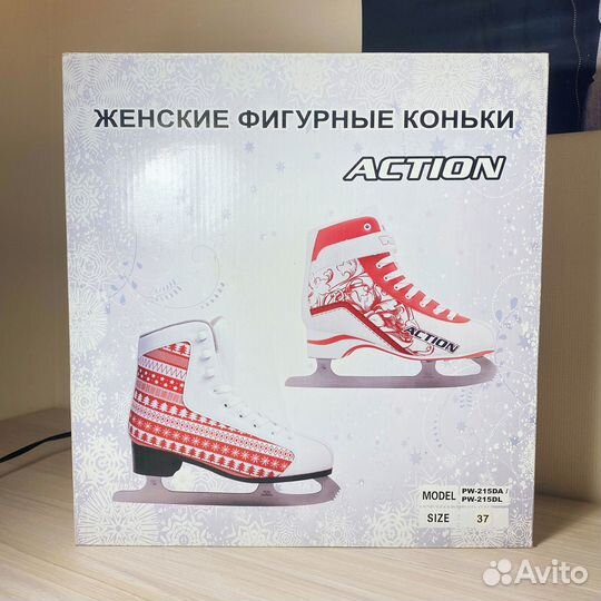 Женские фигурные коньки Astion с узором