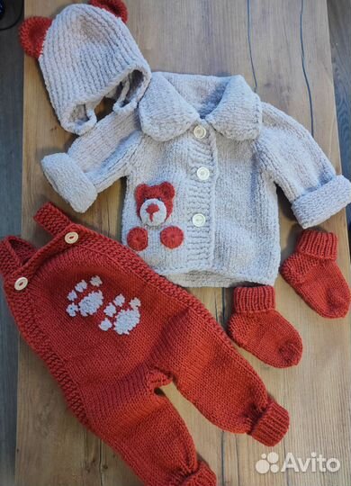 Вязаный костюм для мальчика