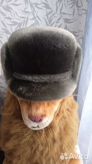 Шапка мужская мех нерпа размер 56 57
