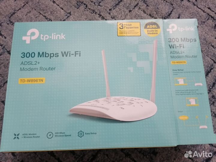 Продам adsl2+modem router. Новый не подошёл