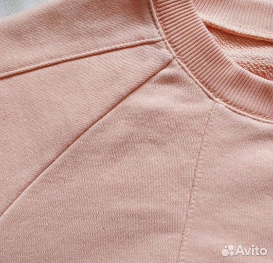 Новый персиковый свитшот толстовка кофта бантик