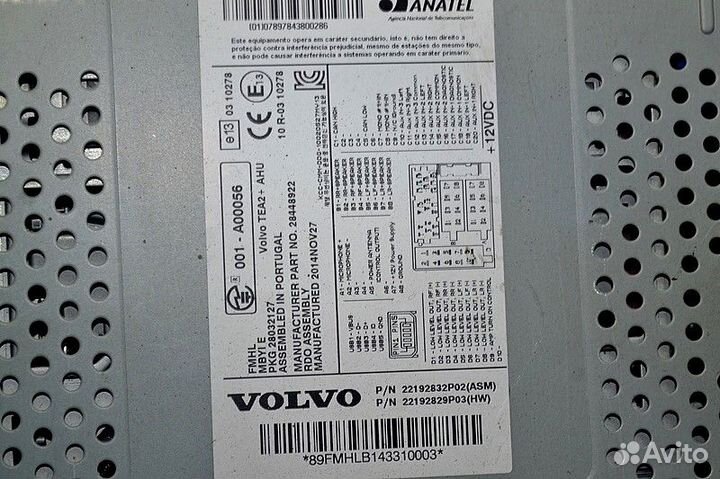 Аудио / Видео, другое volvo FH (01.12)