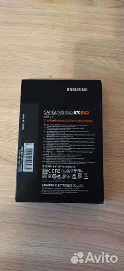 SSD накопитель Samsung evo 870