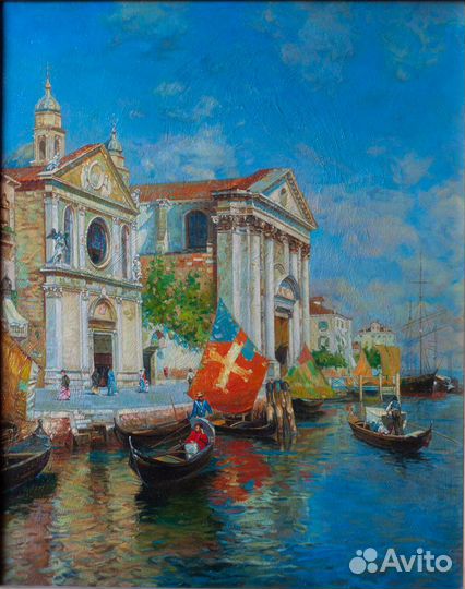Картина маслом на холсте. Пейзаж Италия Венеция