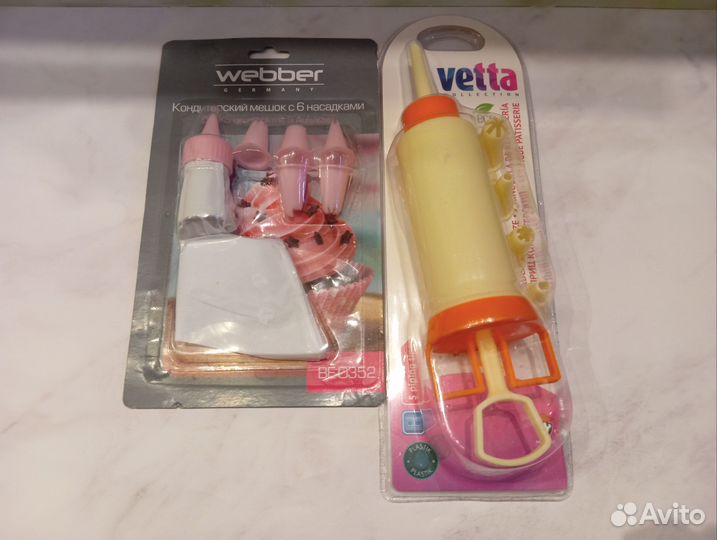 Кондитерский шприц мешок с насадками