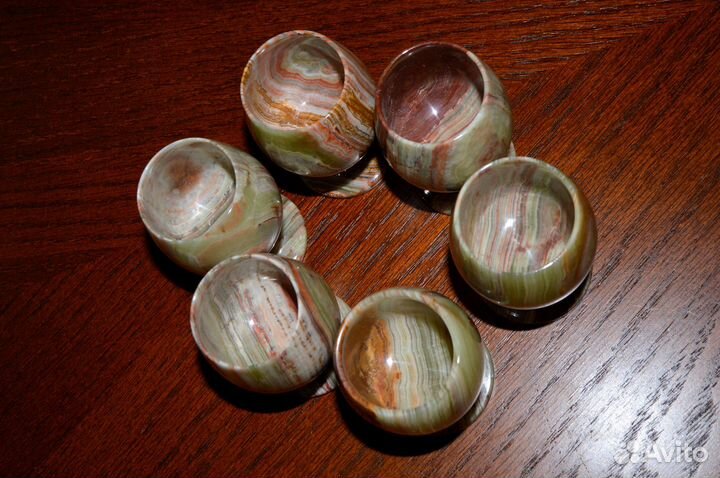 Рюмки из оникса. Подарочный набор