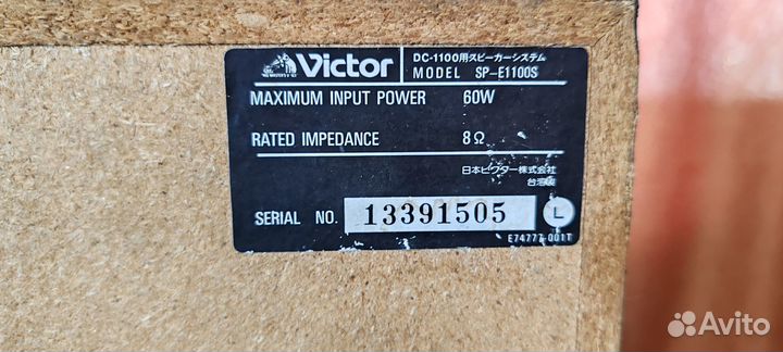 Колонки Victor DC-1100 + Усилитель JVC F-K11