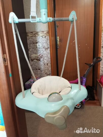 Прыгунки детские Aero, качели, самолетик