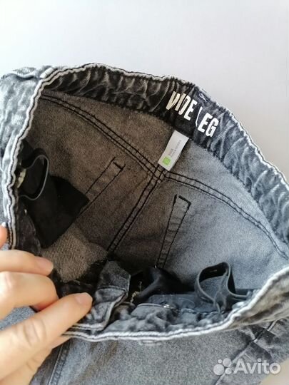 Джинсы широкие для девочки sela р152 12л