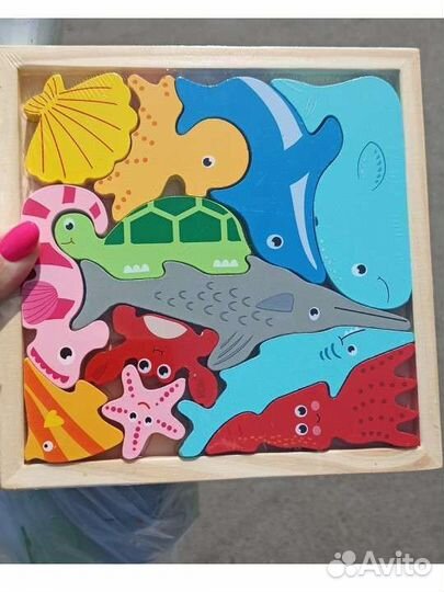 Головоломка / сортер /пазл деревянный