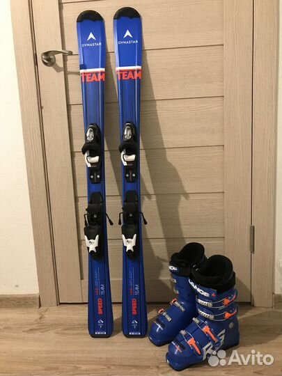 Горные лыжи Dynastar 120см с ботинками Lange р.23