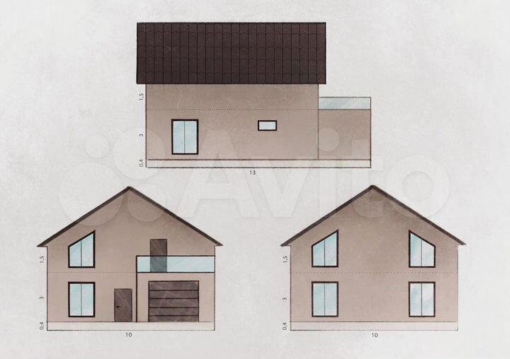 Дом 150 м² на участке 5 сот.
