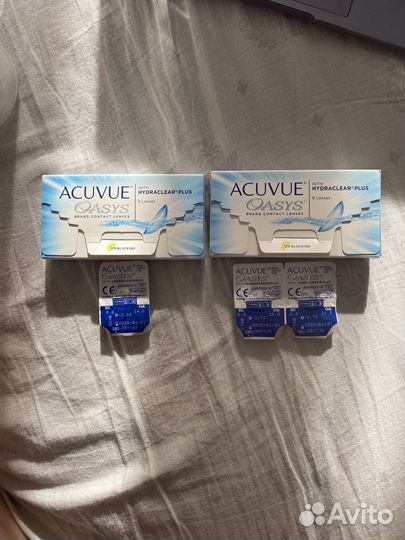 Линзы контактные acuvue oasys -2.50 -2.75