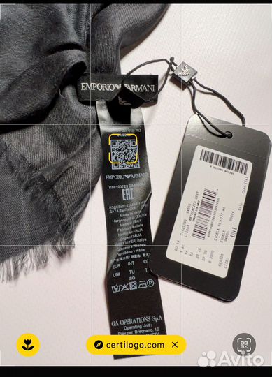 Emporio Armani шарф(палантин) 180*85Италия. Ориг