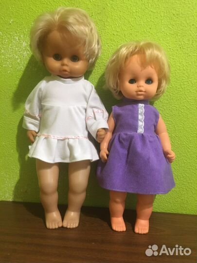 Куклы гдр СССР большие 56 см и 43 см