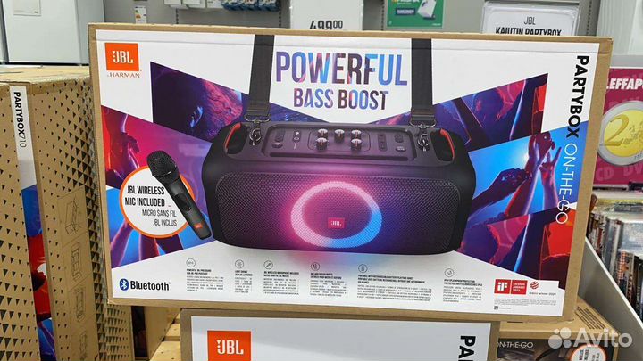 Jbl partybox on the go в наличии новые(запечатаны)