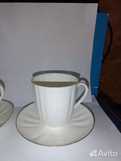Кофейные чашки лфз костяной фарфор
