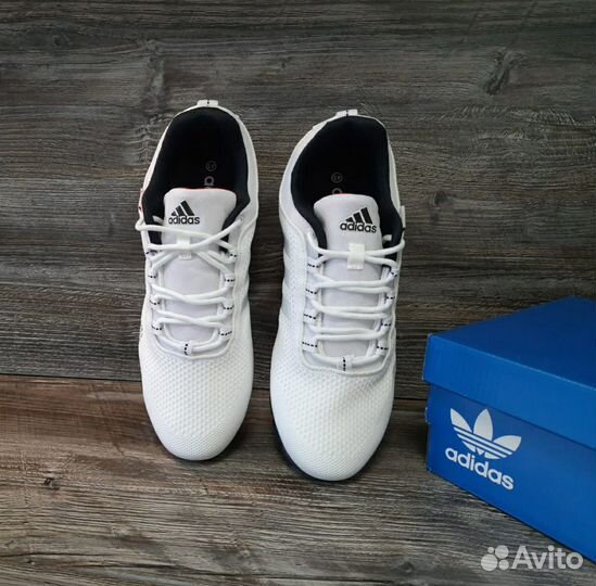 Кроссовки Adidas белые артикул 7120 вентиляция