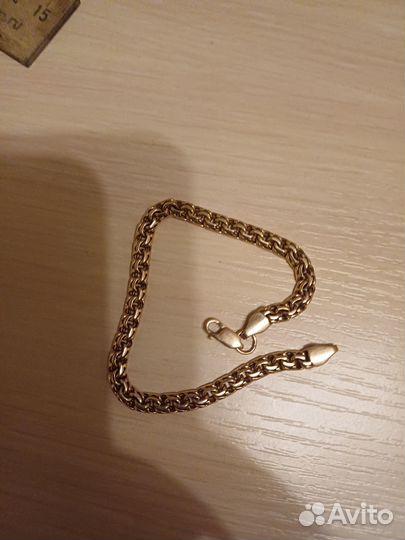 Мужской золотой браслет кардинал