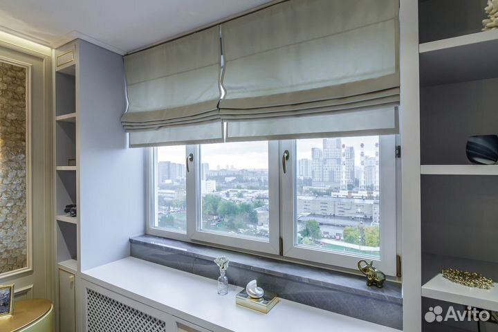 Двойная римская штора