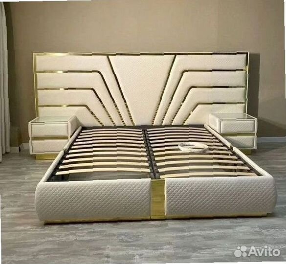 Кровать двуспальная мягкая на заказ