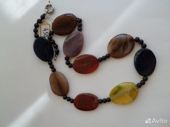 Бусы из натуральных камней, сердолик