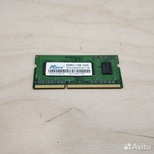 Озу для ноутбука Asint ssy3128m8-edjed DDR3 1 Гб