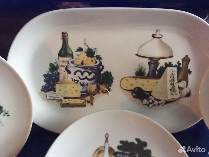 Сервиз гдр Kahla Сырный набор Бронь