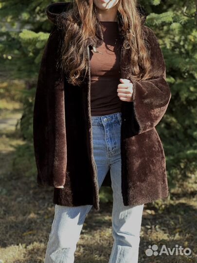Натуральная новая мутоновая шуба