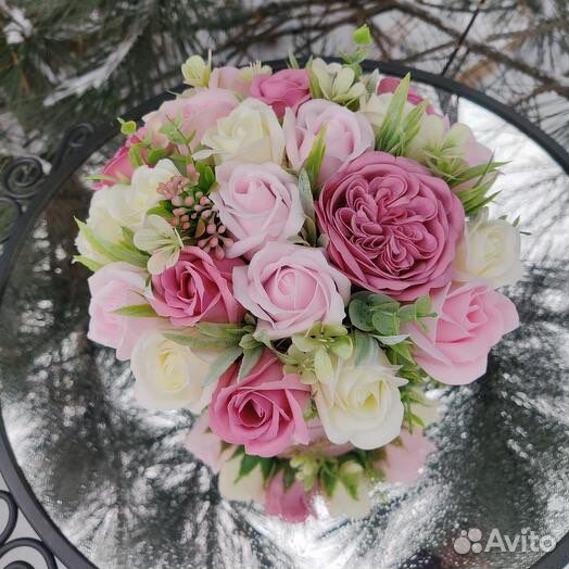 Букет Мыльные розы 25шт