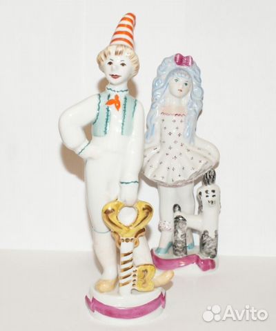 Статуэтка фарфор мальвина буратино Киев 1980-е